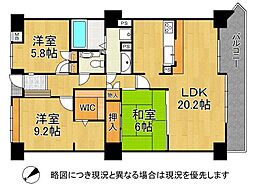 ネクステージ西神中央B棟 3LDKの間取図画像