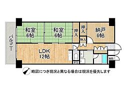 ライオンズマンション舞子 3LDKの間取図画像
