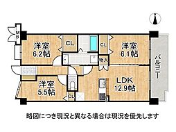 グレーシィ須磨アルテピア3番街・1 3LDKの間取図画像