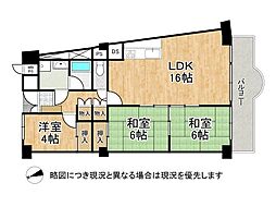 パラッシオ舞子 3LDKの間取図画像