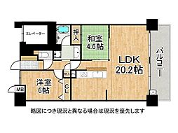 アルファステイツ明石太寺 2LDKの間取図画像