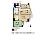 間取り：南東角部屋の3LDK。全室LED照明付きで、3部屋が確保された効率的なレイアウトです。
