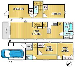 物件画像 更地につき現地確認できます 駐車場付き新築戸建