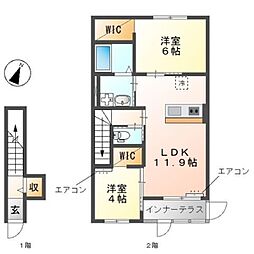 間取図画像 2LDK