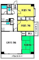 間取図画像 3LDK
