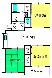 ファミール東宮原 3LDKの間取図画像