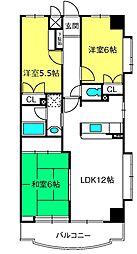 ヒルズ六本木弐番館 3LDKの間取図画像
