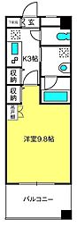 ラ・クールさいたま 1Kの間取図画像