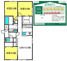 COCOON PLACE 3LDKの間取図画像