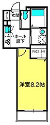 メゾン・ドルチェ並木 1Kの間取図画像