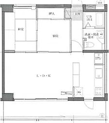 さくらヴィレッジ 2LDKの間取図画像