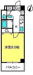 PARKSQUARE与野 1Kの間取図画像
