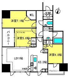 COMFORIA大宮 3LDKの間取図画像