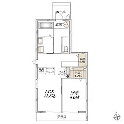 AVENIR 1LDKの間取図画像
