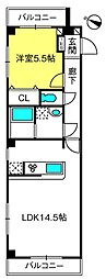 YONOーi 1LDKの間取図画像