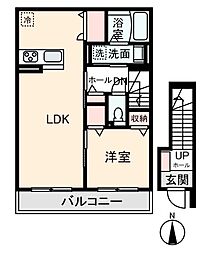 ハイムデポ 1LDKの間取図画像