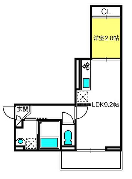 ディール北浦和I ｜埼玉県さいたま市浦和区北浦和5丁目(賃貸アパート1LDK・1階・31.36㎡)の写真 その2