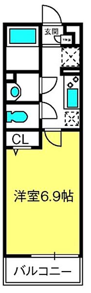 リブリ・与野 ｜埼玉県さいたま市中央区新中里5丁目(賃貸マンション1K・3階・22.35㎡)の写真 その2