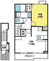 コローレ  ｜ 埼玉県さいたま市桜区南元宿1丁目10-13（賃貸アパート1LDK・2階・46.09㎡） その2