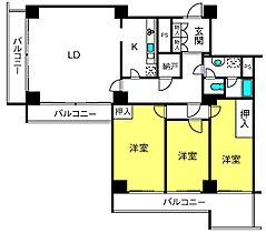 与野ハウス1号棟  ｜ 埼玉県さいたま市中央区上落合1丁目9-1（賃貸マンション3LDK・4階・116.11㎡） その2