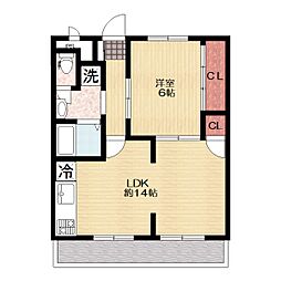 間取図画像 1LDK