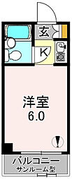 昭和ビル 1Kの間取図画像