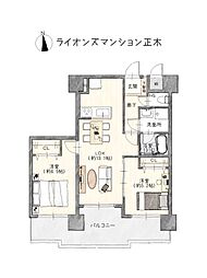 間取図画像 2LDK
