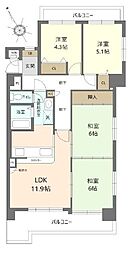 グリーンコーポ江南 4LDKの間取図画像