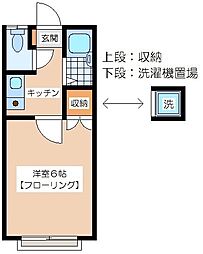 コーポ.ミサキ 1Kの間取図画像