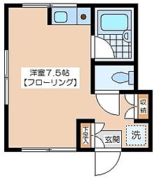 加藤ビル ワンルームの間取図画像
