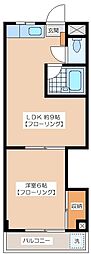 ジャンフォーレ世田谷 1LDKの間取図画像