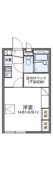 レオパレスふくだＮＯ3 204｜茨城県取手市駒場4丁目(賃貸アパート1K・2階・23.18㎡)の写真 その2