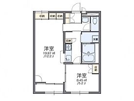 レオパレスロト　リベラ 206 ｜ 茨城県土浦市蓮河原町4771-1（賃貸アパート1LDK・2階・43.06㎡） その2