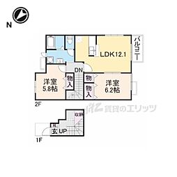 間取図画像 2LDK