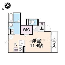 Ｅｓｐｒｉｔ　V 103 1階ワンルームの間取り