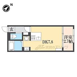 ハイラル栗東駅前 1LDKの間取図画像