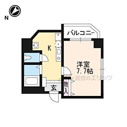 メゾンドプチチャンプス 1Kの間取図画像