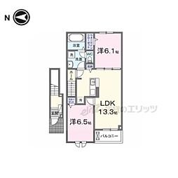 MinicoIII 2LDKの間取図画像