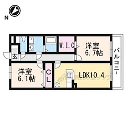 ソレイユカヤノ5 2LDKの間取図画像