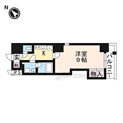 レーベンパルク 1Kの間取図画像