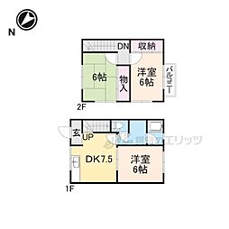 コーポ藤村 3DKの間取図画像