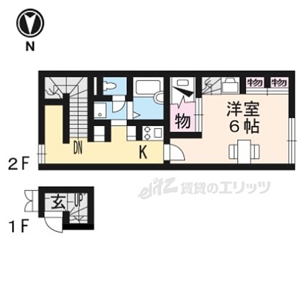 レオパレスヴィラ南田附II 204｜滋賀県長浜市南田附町(賃貸アパート1K・2階・28.02㎡)の写真 その2