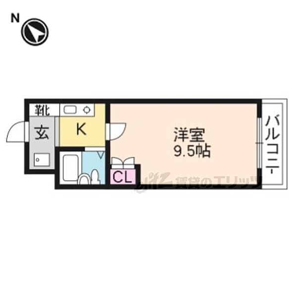 サンレジデンス玉川 1408｜滋賀県草津市野路９丁目(賃貸マンション1K・4階・23.09㎡)の写真 その2