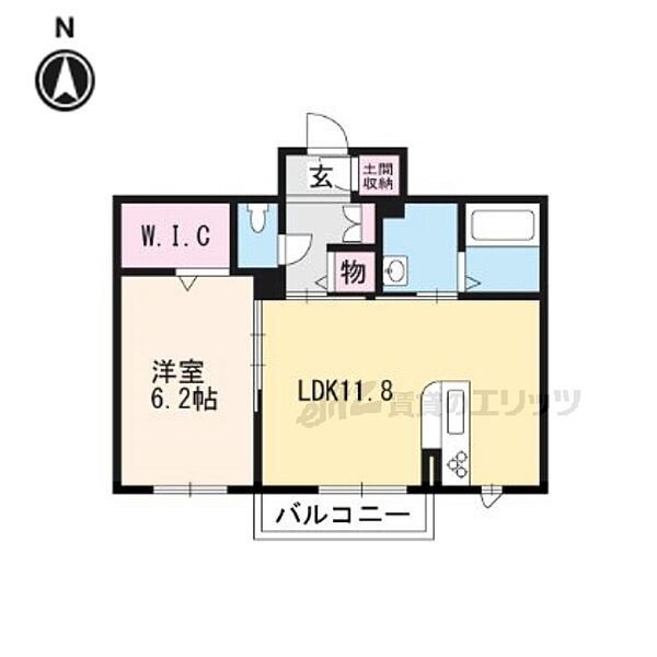 シャーメゾン湖都 202｜滋賀県大津市柳川１丁目(賃貸アパート1LDK・2階・46.81㎡)の写真 その2