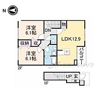 ソレアード　カーサＡ 202 ｜ 滋賀県長浜市八幡中山町（賃貸アパート2LDK・2階・62.32㎡） その2