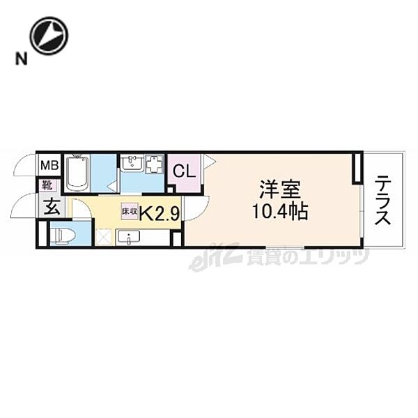 滋賀県彦根市戸賀町(賃貸アパート1K・2階・31.97㎡)の写真 その2