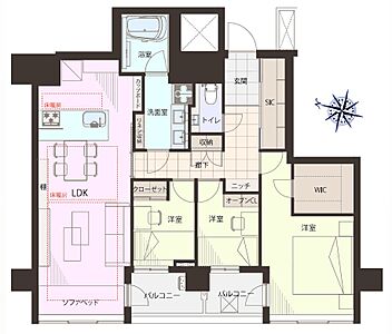 間取り：＊新規内装リフォーム済3ＬＤＫ！＊