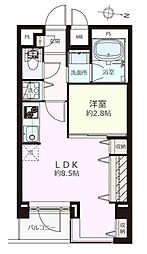 菱和パレス西麻布 1LDKの間取図画像