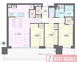 シティタワーズ東京ベイイーストタワー 3LDKの間取図画像