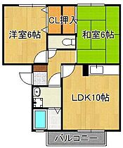 パークサイドリゾート東二島  ｜ 福岡県北九州市若松区東二島1丁目（賃貸アパート2LDK・2階・52.00㎡） その2